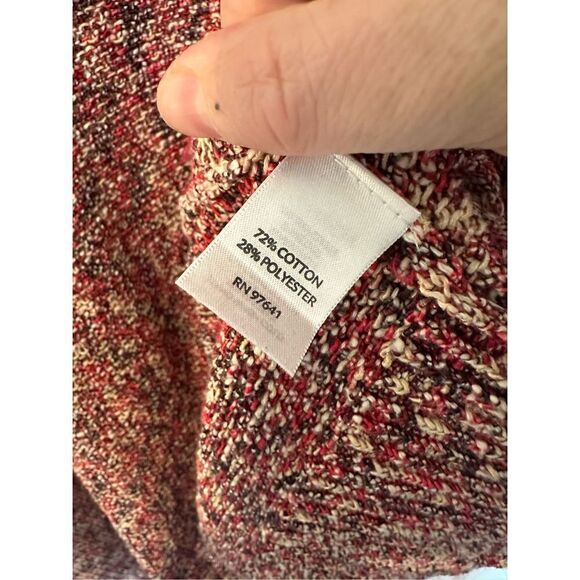 J. Jill Open Front Knit Textured Colorful Women’s Cardigan Size S - Picture 7 of 9